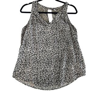 🟢 3/$30 Old Navy sleeveless animal print top cheetah leopard size medium